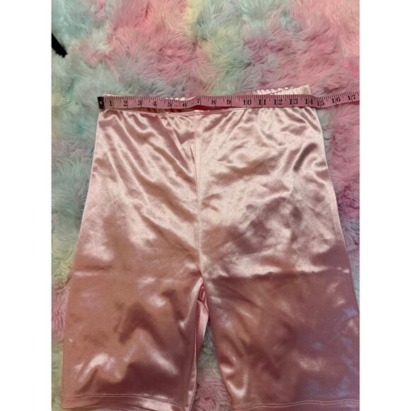 NWT Sugar Thrillz Pink Chain Bodysuit & Shorts Set Large - Picture 10 of 12